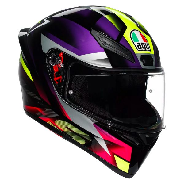 Full Face AGV K1 S Fastlap Black Purple Pink Full Face AGV K1 S Fastlap Black Purple Pink