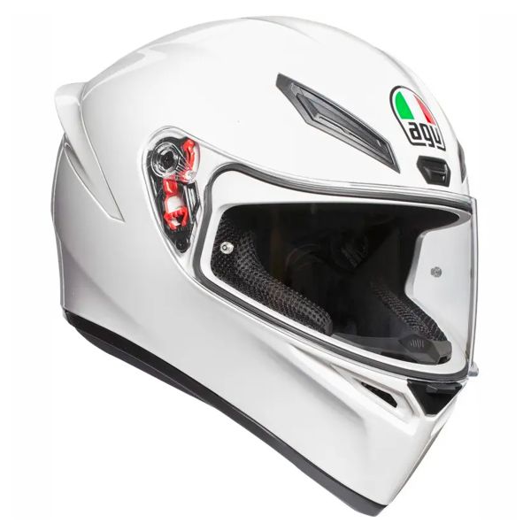 AGV K1 S Mono White + Kit Bluetooth BT Mini