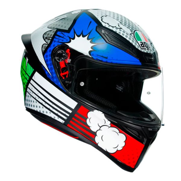 Full Face AGV K1 S Multi Bang Matt Italy Blue
