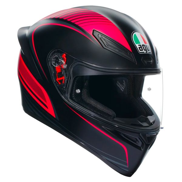 AGV K1 S Multi Warmup Black Pink + Kit Bluetooth Lokui K30