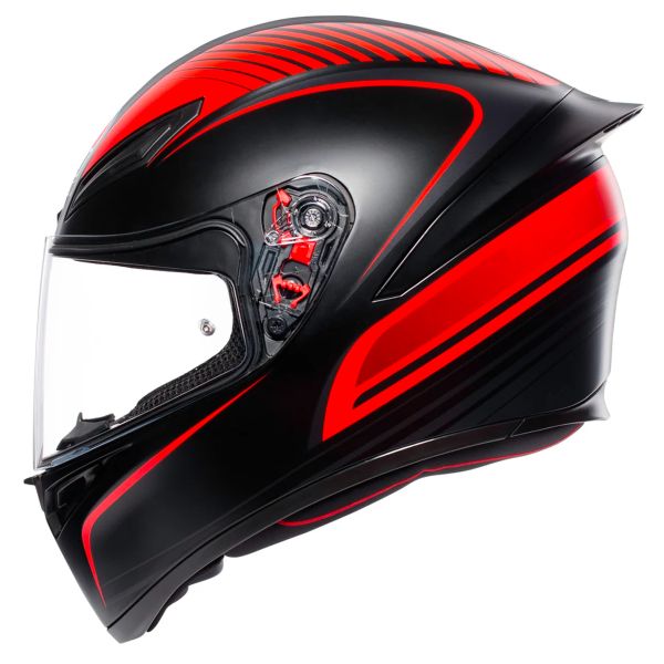 AGV K1 S Multi Warmup Matt Black Red