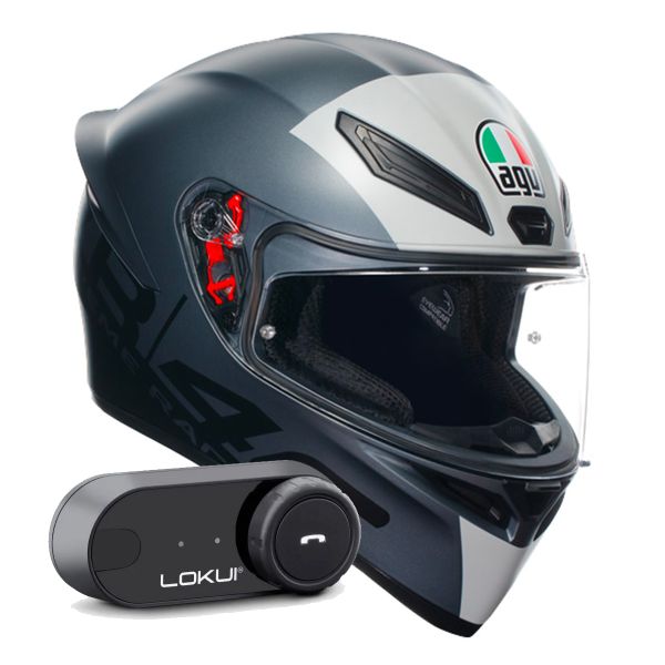 Full Face AGV K1 S Top Limit 46 + Kit Bluetooth Lokui K30 Full Face AGV K1 S Top Limit 46 + Kit Bluetooth Lokui K30