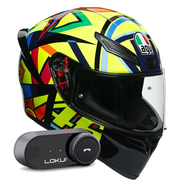 Full Face AGV K1 S Top Soleluna 2017 + Kit Bluetooth Lokui K30 Full Face AGV K1 S Top Soleluna 2017 + Kit Bluetooth Lokui K30