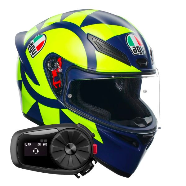 Full Face AGV K1 S Top Soleluna 2018 + Kit Bluetooth 5S Solo Full Face AGV K1 S Top Soleluna 2018 + Kit Bluetooth 5S Solo