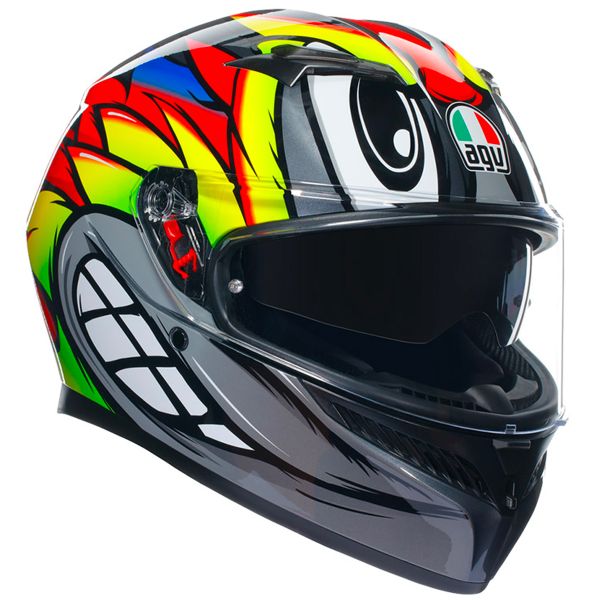 Full Face AGV K3 Multi Birdy 2.0 Grey Yellow Red Full Face AGV K3 Multi Birdy 2.0 Grey Yellow Red