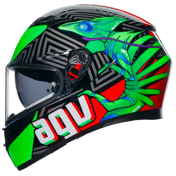 AGV K3 Multi Kameleon Black Red Green