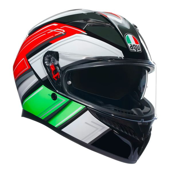 Full Face AGV K3 Multi Wing Black Italy Full Face AGV K3 Multi Wing Black Italy