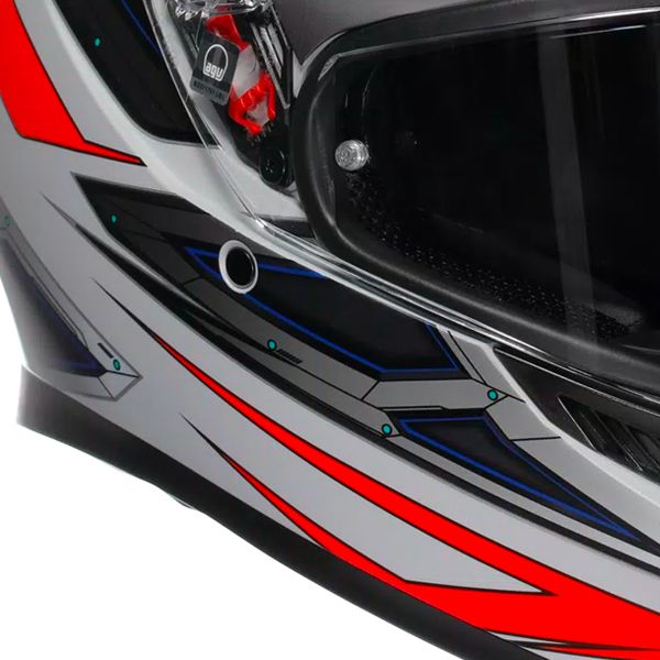 AGV K3 Space Matt White Red Fluo
