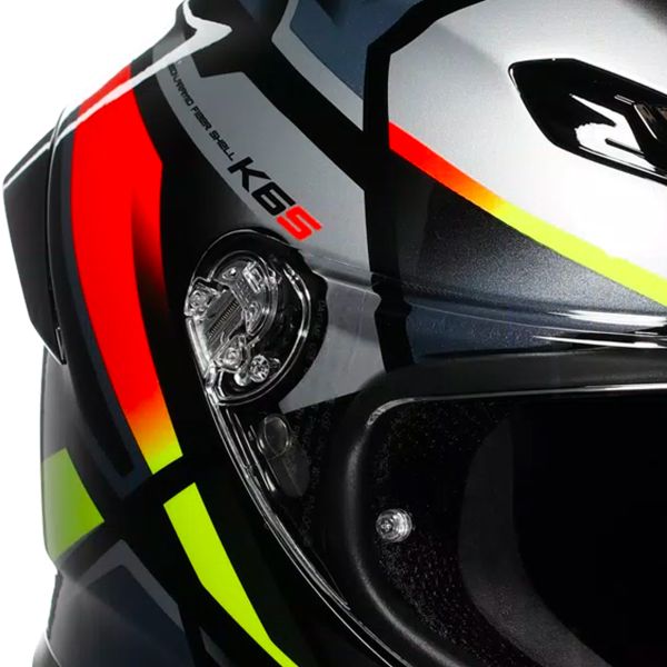 AGV K6 S Erazer Black Red Yellow Fluo