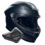 Casque Full Face AGV K6 S Mono Matt Black + Kit Bluetooth BT Mini