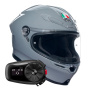 Casque Full Face AGV K6 S Mono Nardo Grey + Kit Bluetooth 5S Solo
