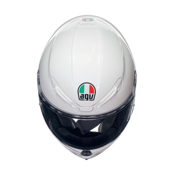 AGV K6 S Mono White + Kit Bluetooth BT Mini