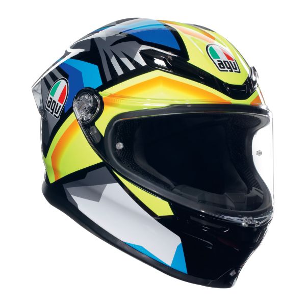 Full Face AGV K6 S Multi Joan Black Blue Yellow