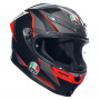 Casque Full Face AGV K6 S Multi Slashcut Black Grey Red