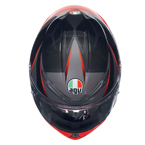 AGV K6 S Multi Slashcut Black Grey Red + Kit Bluetooth BT Mini