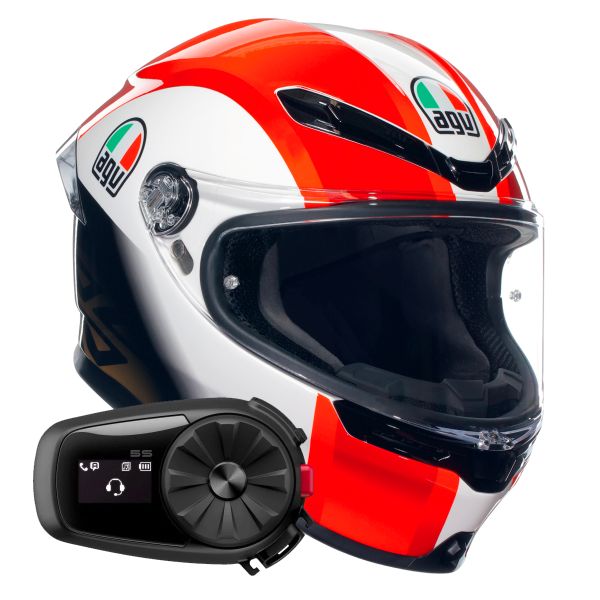 Full Face AGV K6 S Replica SIC58 + Kit Bluetooth 5S Solo Full Face AGV K6 S Replica SIC58 + Kit Bluetooth 5S Solo