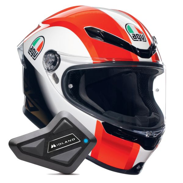 Full Face AGV K6 S Replica SIC58 + Kit Bluetooth BT Mini