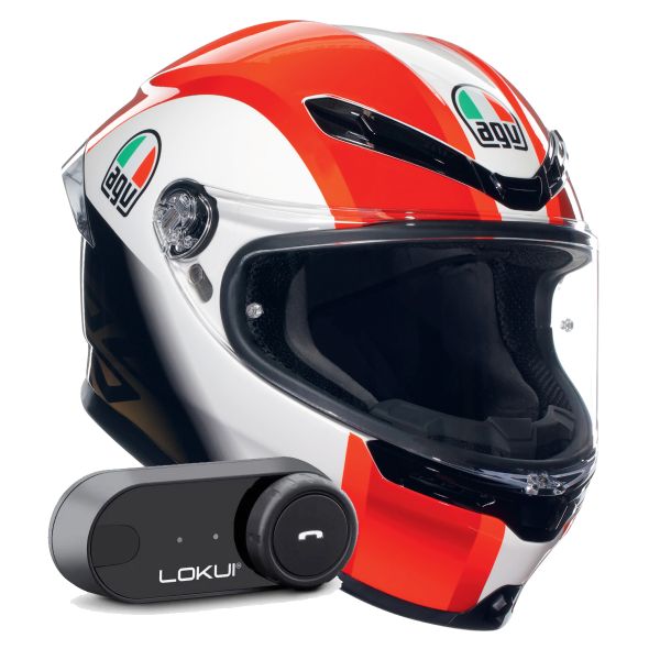 Full Face AGV K6 S Replica SIC58 + Kit Bluetooth Lokui K30 Full Face AGV K6 S Replica SIC58 + Kit Bluetooth Lokui K30