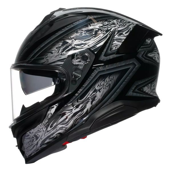 AGV K7 Damascus Black Silver