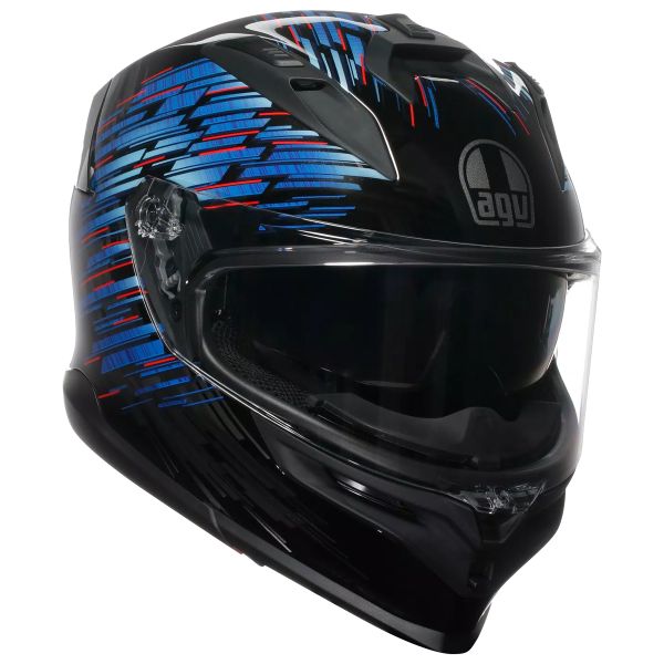 Full Face AGV K7 Genisys Black Blue Grey
