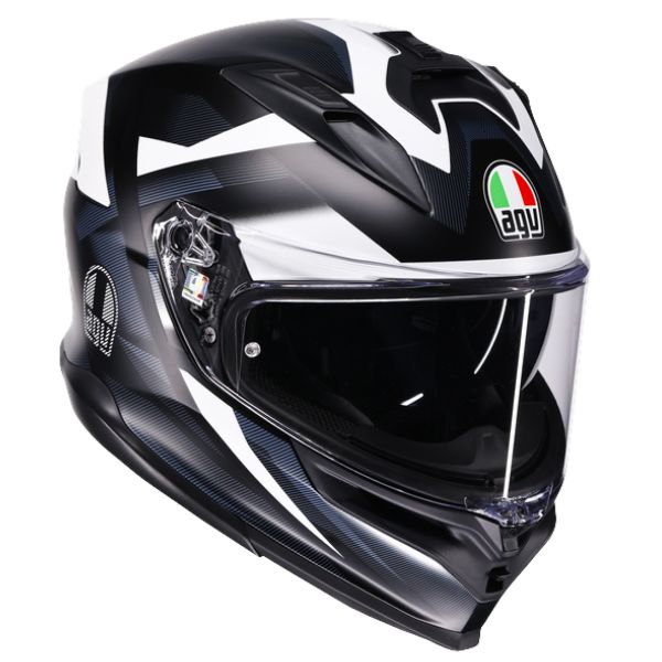 Full Face AGV K7 Glimpse Matt Black White