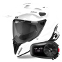 Casque Full Face Airoh Commander 2 Color White + Kit Bluetooth 5S Solo