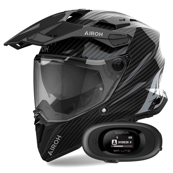 Full Face Airoh Commander 2 Full Carbon + Kit bluetooth 5R Lite Solo Full Face Airoh Commander 2 Full Carbon + Kit bluetooth 5R Lite Solo