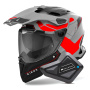 Casque Full Face Airoh Commander 2 Reveal Red Fluo Matt + Kit Bluetooth BT Mini