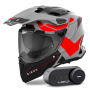 Casque Full Face Airoh Commander 2 Reveal Red Fluo Matt + Kit Bluetooth Lokui K30