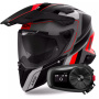 Casque Full Face Airoh Commander 2 Skip Orange Matt + Kit Bluetooth 5S Solo