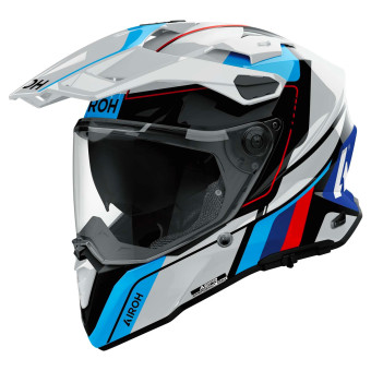 Full Face Airoh Commander 2 Skip White Red Gloss