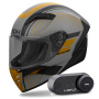 Casque Full Face Airoh Connor Achieve Bronze Matt + Kit Bluetooth Lokui K30