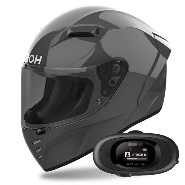 Full Face Airoh Connor Color Anthracite + Kit bluetooth 5R Lite Solo Full Face Airoh Connor Color Anthracite + Kit bluetooth 5R Lite Solo