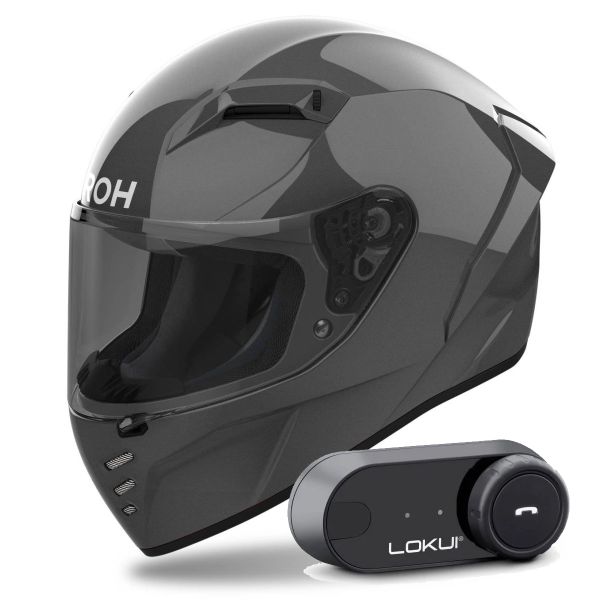 Full Face Airoh Connor Color Anthracite + Kit Bluetooth Lokui K30 Full Face Airoh Connor Color Anthracite + Kit Bluetooth Lokui K30