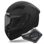 Casque Full Face Airoh Connor Color Black Matt + Kit Bluetooth BT Mini