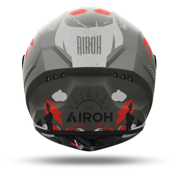 Airoh Connor Desperados Orange Matt + Kit Bluetooth BT Mini