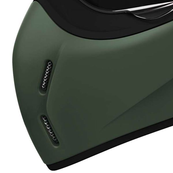 Casque Moto AIROH J 110 Command - Modulable 2 En 1, Carrosserie Carbone, Couleur Mint Green, Taille L