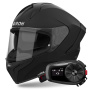 Casque Full Face Airoh Matryx Color Black Matt + Kit Bluetooth 5S Solo
