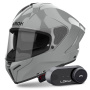 Casque Full Face Airoh Matryx Color Cement Grey + Kit Bluetooth Lokui K30