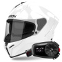 Casque Full Face Airoh Matryx Color White + Kit Bluetooth 5S Solo