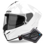 Casque Full Face Airoh Matryx Color White + Kit Bluetooth BT Mini