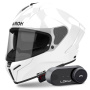 Casque Full Face Airoh Matryx Color White + Kit Bluetooth Lokui K30