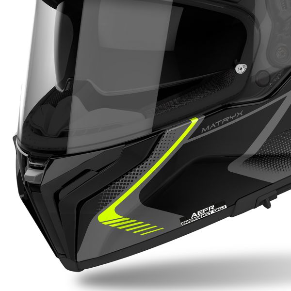 Airoh Matryx Wide Yellow + Kit Bluetooth Lokui K30