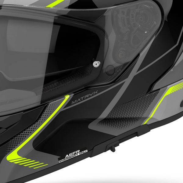 Airoh Matryx Wide Yellow + Kit Bluetooth Lokui K30