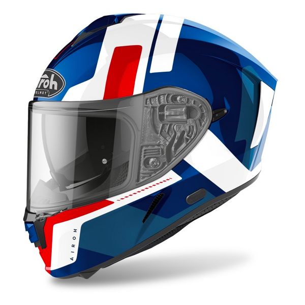 Full Face Airoh Spark Shogun Blue Red