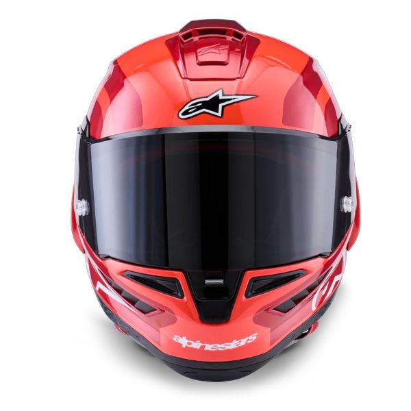 Alpinestars Supertech R10 Arius Black White Double Red Glossy