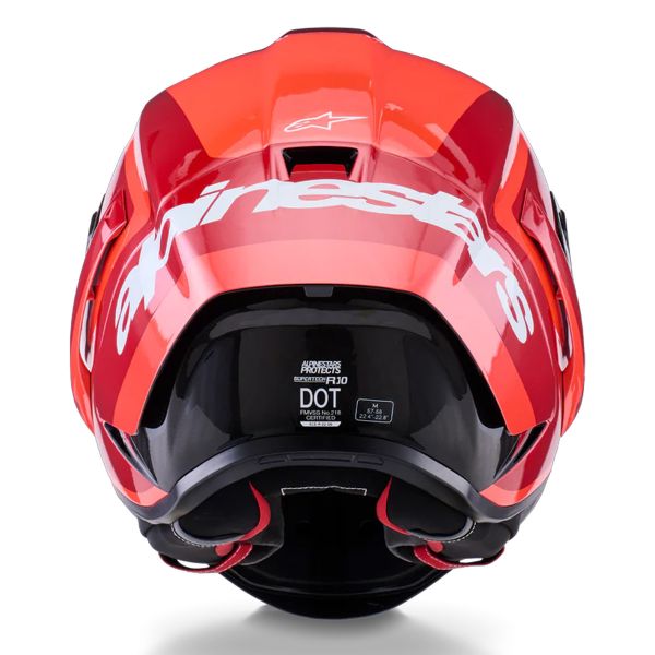 Alpinestars Supertech R10 Arius Black White Double Red Glossy