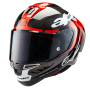 Casque Full Face Alpinestars Supertech R10 Element Black Carbon Bright Red White