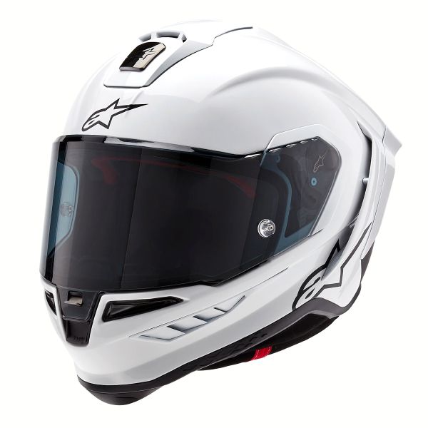 Full Face Alpinestars Supertech R10 White Glossy Matt Black