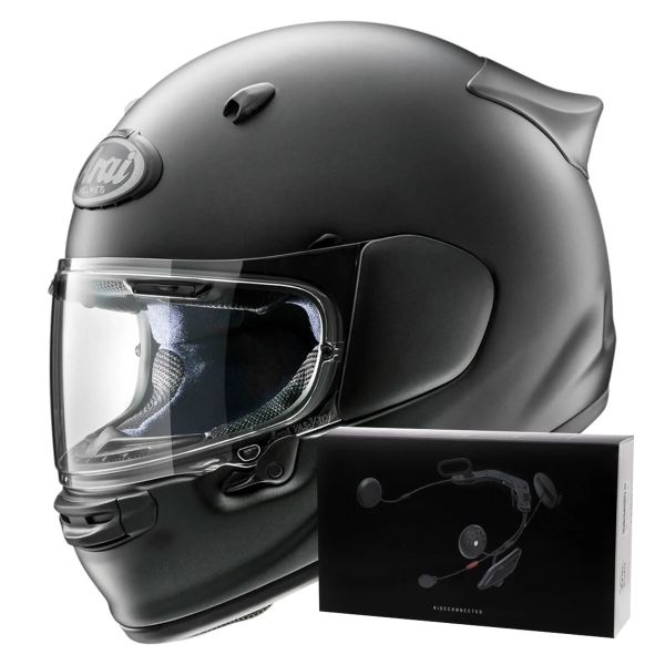 Full Face Arai Quantic Frost Black + Kit bluetooth ACS10 Full Face Arai Quantic Frost Black + Kit bluetooth ACS10